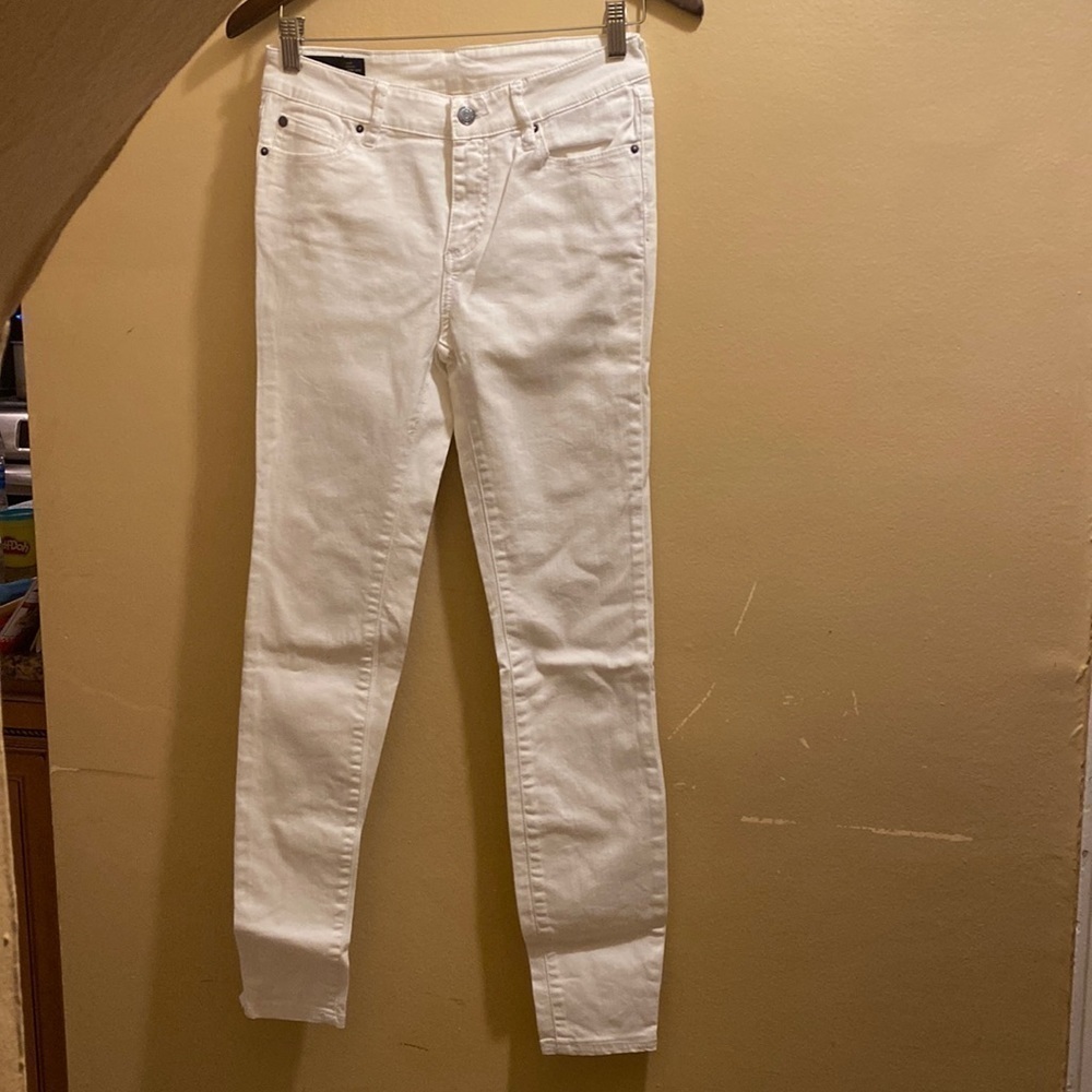 Armani exchange white skinny jeans